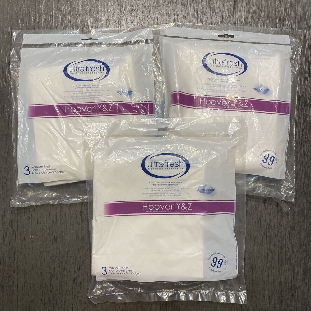 Hoover Type Y/Z Vacuum Bags 12pk Microfiltration 2 Ply System WindTunnel Tempo !